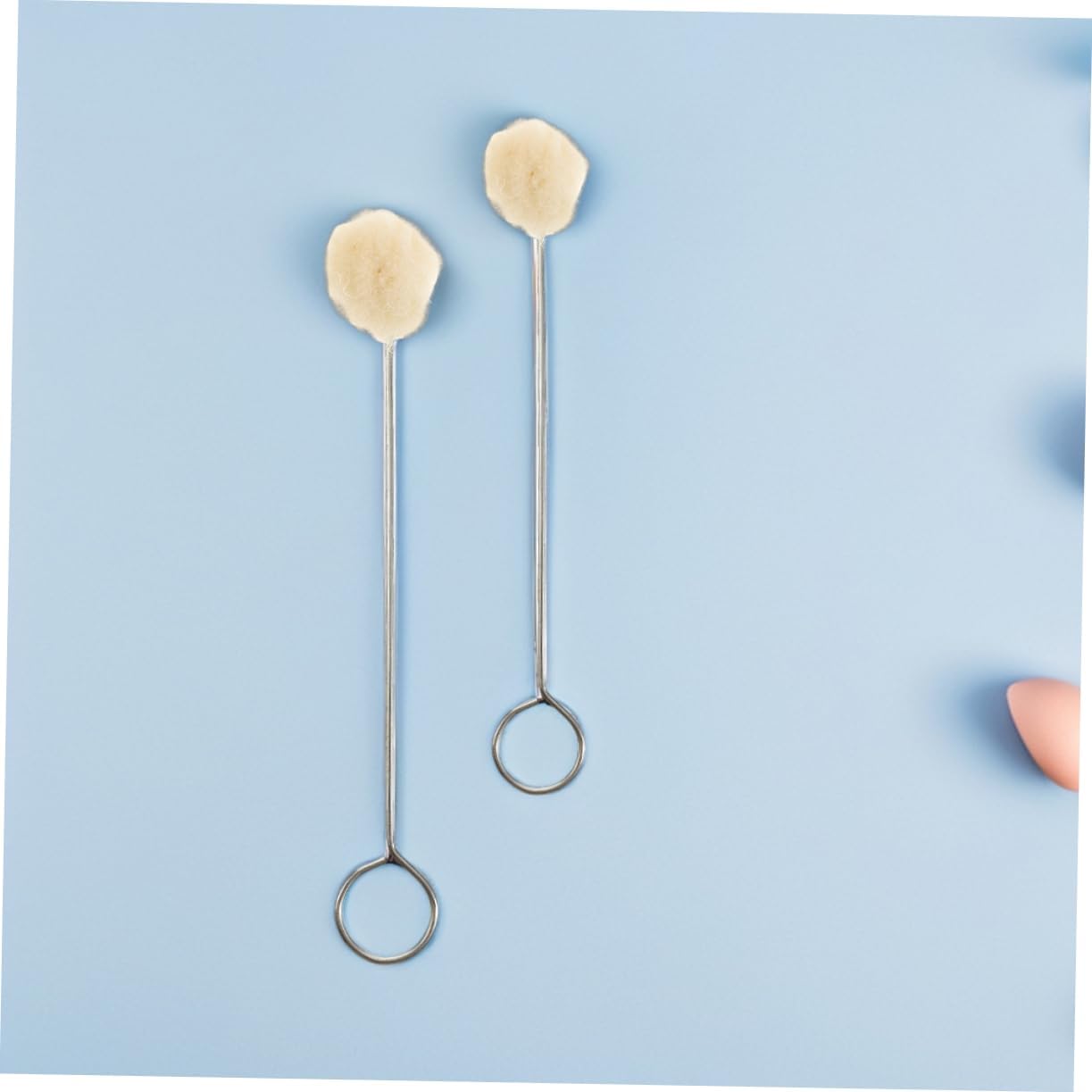Healifty 60pcs Soft Wool Ball Brush with Metal Handle for Efficient Cleaning of Furniture and Car Interiors Ergonomic Design Easy Maintenance Versatile Applicator
