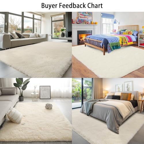 Tapis de chambre antidérapant lavable et super doux 260x345 cm - 7