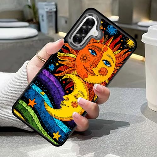 Vobber for Galaxy A17 5G Case,Slim Anti-Scratch Architecture TPU Shockproof Protective Case Cover for Samsung Galaxy A17 5G 6.7" 2025,Cosmic Sun Moon Face - image 7