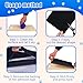 Dog nail scratch board, self-adhesive instead of emery paper,door protector from dog scratching,cat nail file,pet scratch areas,substitute for dog nail clippers, (10 in * 13 ft) (13x9inch, Black)