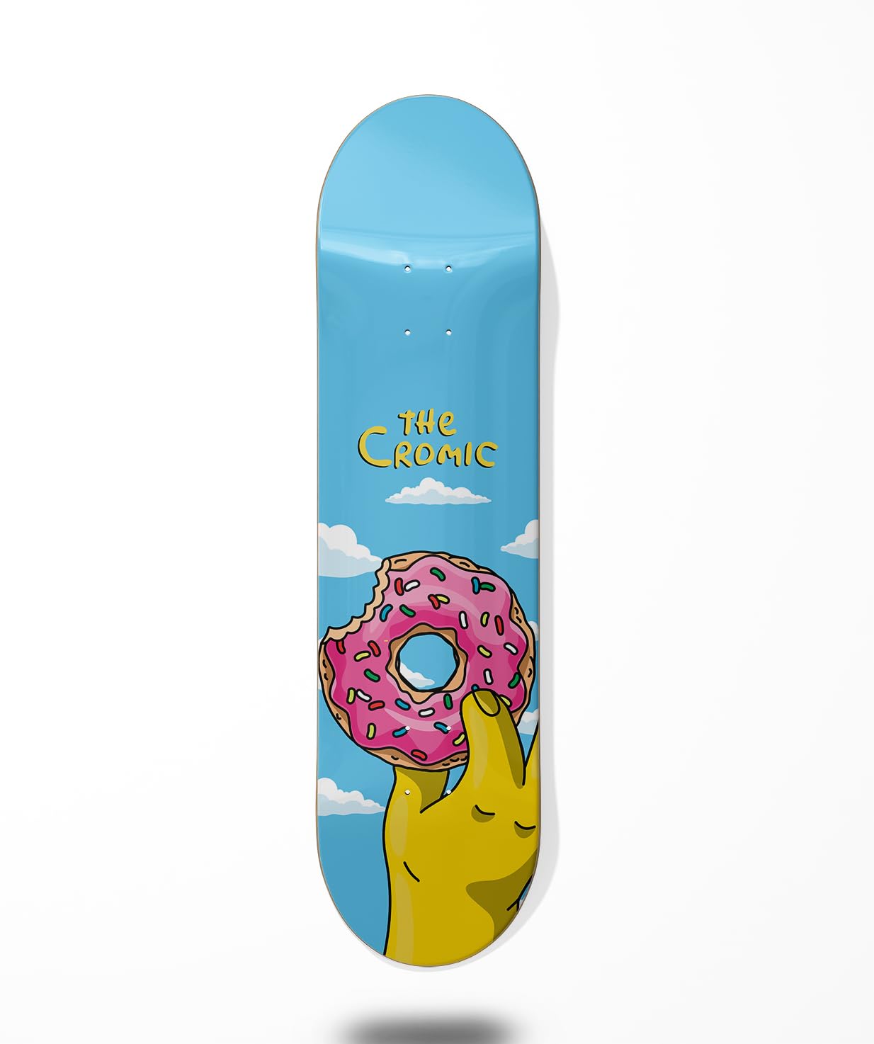 Cromic Monopatín Skate Skateboard Deck Tabla Donut Ghetto 8.6