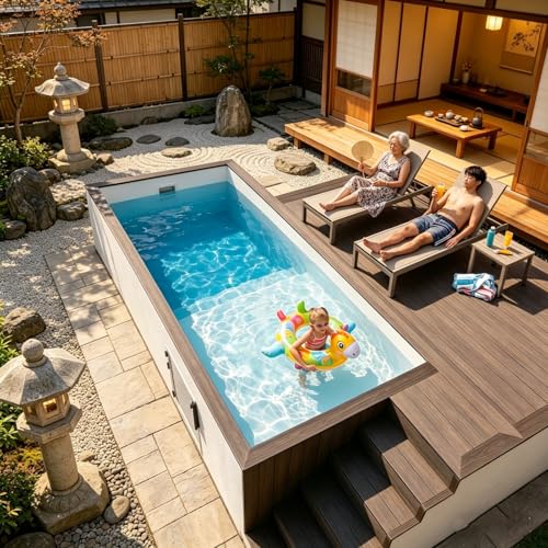 Custom 20ft Shipping Container Pool Rectangulares Modular Pool with Commercial
