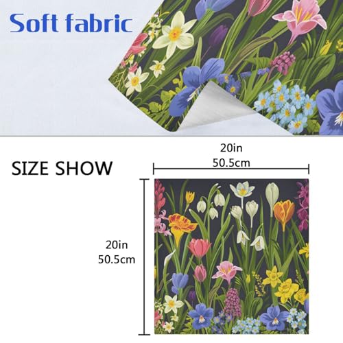 Servilletas de tela multicolor de 20 x 20 pulgadas pack x6 miniatura 6