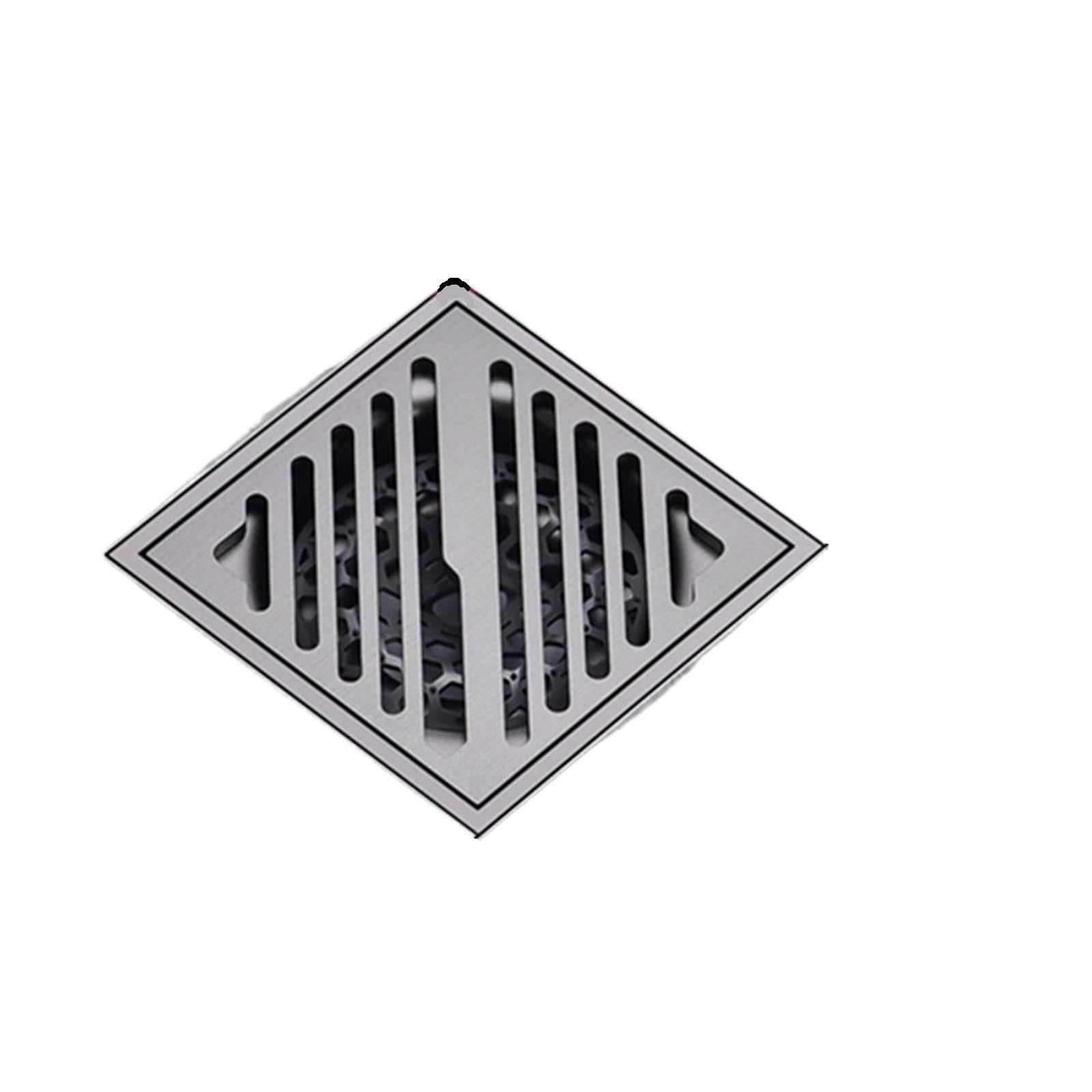 Grille de douche anti-odeur avec crépine de vidange en acier inoxydable