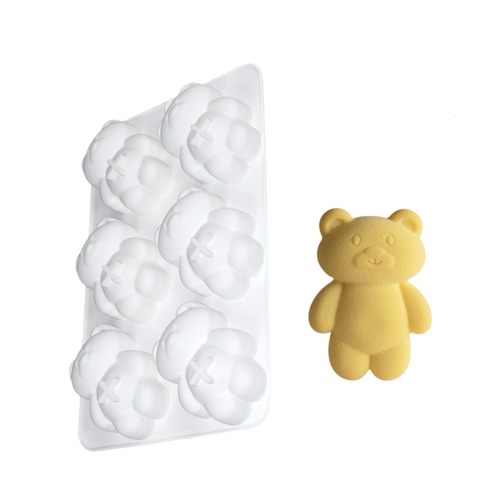 MICFENY Silicone Bear Mold for Muffins Cupcake Nonstick Puddings Chocolates Baking Mould Bakewares Kitchen Tool