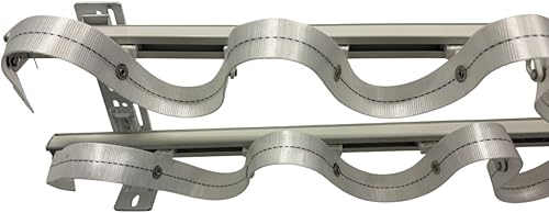 Miniatura 4 de Ripplefold Snap Track con juego de cinta. Podemos coser la cinta en la parte superior de las cortinascortinas. Sistema de pista transversal de