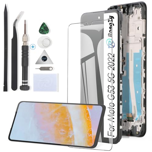 Écran pour Motorola Moto G53 5G 2022 d'affichage LCD complet avec châssis