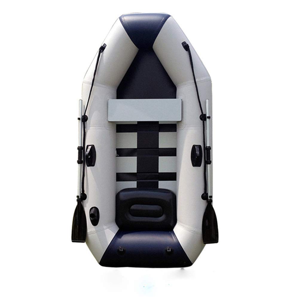 INUUXLG Thickened Kayak Professional Double Fishing Boat, Inflatable Rowing Boat, Including Paddle and Pump, Load Capacity, Inflatable Boat