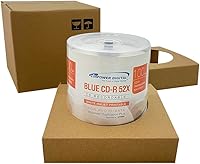 Vista 2 de Vinpower Digital Blue AZO CD-R 700MB 52X Hub de inyección de tinta blanca disco grabable para imprimir – 100 unidades de caja para pasteles (FFB)