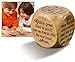 Large Wooden 2 1/4" Diameter Christian Mealtime Prayers Prayer Cube