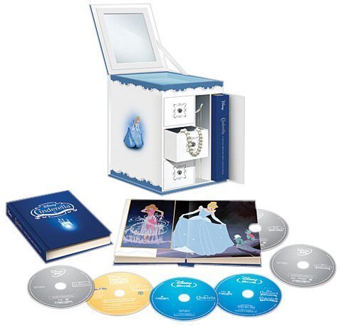Cinderella Trilogy with Limited Edition Collectible Jewelry Box Packaging (Six-Disc Combo: Blu-ray/DVD + Digital Copy) by Walt_Disney_Video by Hamilton S. Luske, Wilfred Jackson Clyde Geronimi