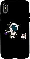 Vista 5 de Jugador de bolos astronauta para iPhone 13 Pro Max Pines de bola de boliche Funda para equipo de bolos