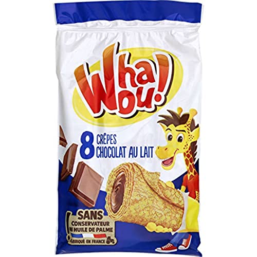 Whaou! - Panqueques de chocolate con leche - 8 crepes de 32 g