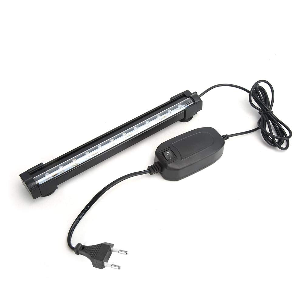 Pssopp Acuario Burbuja de luz LED Tanque de peces Burbuja de luz LED Acuario Barra de luces Impermeable Sumergible Colorido Luz subacuática Acuarios Lámpara de piedra de aire para peceras(DB-15 EU)