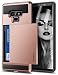 Vofolen Galaxy Note 9 Case Sliding Cover Note 9 Wallet Case Credit Card Holder ID Slot Heavy Duty Protection Dual Layer Protective Hard Shell Hybrid Bumper Armor for Samsung Galaxy Note 9 (Rose Gold)