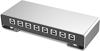 GUODDM USB Synchronizer/Sharer - 8 Port Computer Synchronizer, DNF Brush Gold 8 Ports Keyboard and Mouse Synchronizer, for Game Tudios, Security/Stock Market Surveillance, Offices