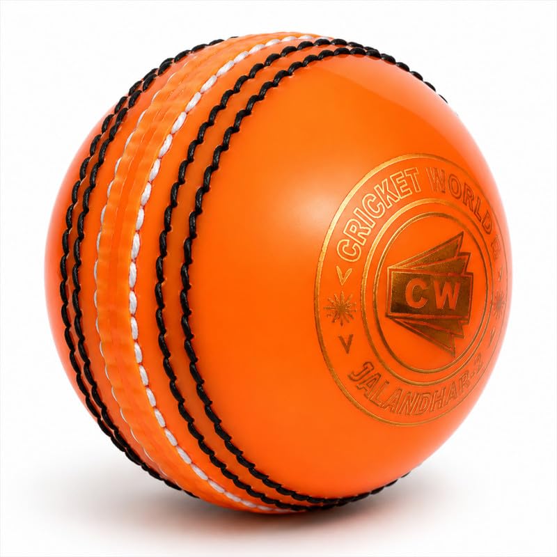 CW Spin Poly Soft Cricket Ball for Practice Indoor Poly Soft Light Weight Boy - Men (Pack of 2, Orange)-picture-15