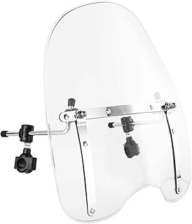TWQFTWHR Motocicleta 7/8" Parabrisas Ahumado/Transparente Compatible con Harley Sportster XL1200 XL 883 Softail Dyna(Left)