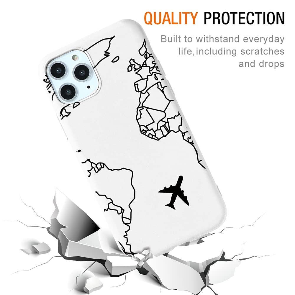 Yoedge 2 Pezzi Cover Per OPPO A15 (4G) - Custodia Morbida In TPU Con Disegni Aerei, Antiurto, Ultra Sottile, Resistente Ai Graffi, Colori Nero E Bianco