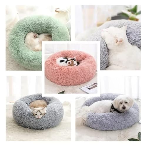 Caminha Nuvem CAMA Pet Redonda PELUCIA Para Cachorros E Gatos Tamanho P (MARROM)