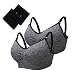 CHJPro Women's Seamless Wire-Free Maternity Bra Bralette with Free Extender,US-601-2Pack-Grey-L
