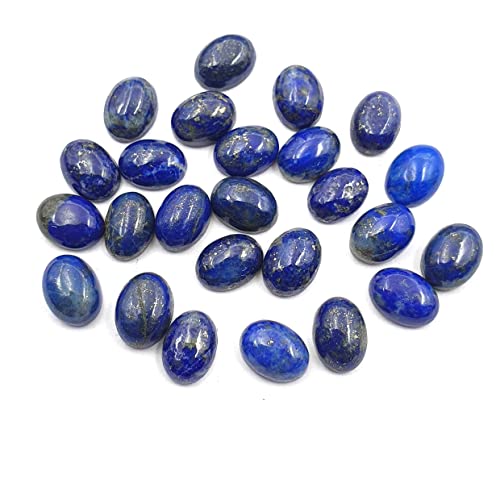 Lapis Lazuli Oval Gemstone Cabochon 67 Pcs 6X8 Mm 101 Ct Natural Lapis Loose Stone For Making Jewelry Crafts #TOP3