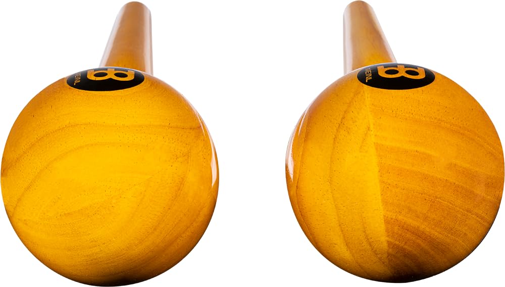Meinl Percussion MWM2AM - Maracas in legno, lunghezza tradizionale (26 cm), colore: Ambra