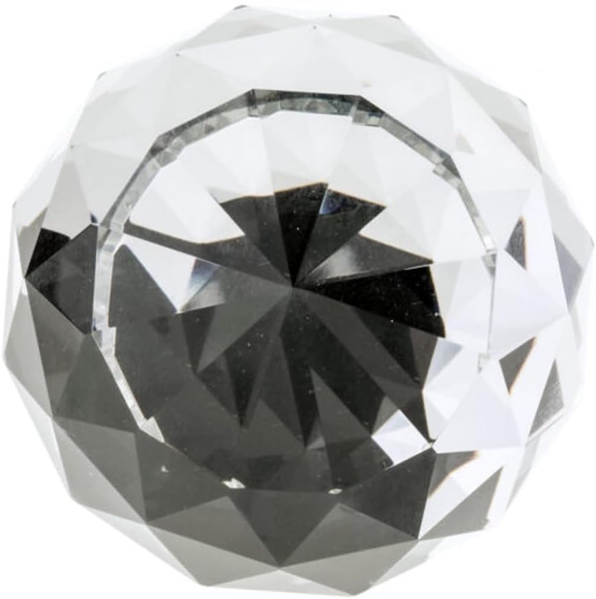 Richelieu Hardware BP87375014011 Pordenone Collection 2-inch (50 mm) Crystal and Chrome Modern Cabinet and Drawer Knob for Kitchen, Bathroom, and Furniture