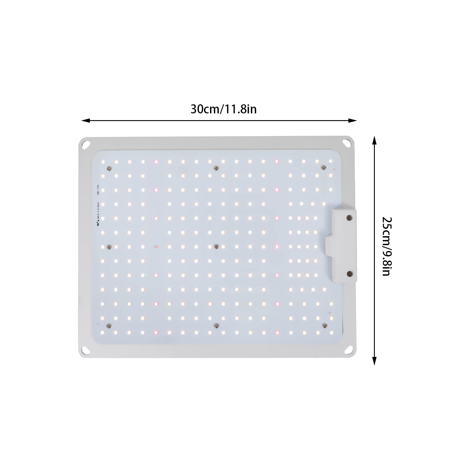Lámpara LED de cultivo de 100 W de espectro completo para plantas de interior, verduras, flores, con placa LED IP65 impermeable