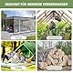 Plane Wasserdicht Transparent Mit ösen, Abdeckplane Wasserdicht Plane Durchsichtige 1.5x2m für AußEnbereich Terrasse Hühnerstall Balkon