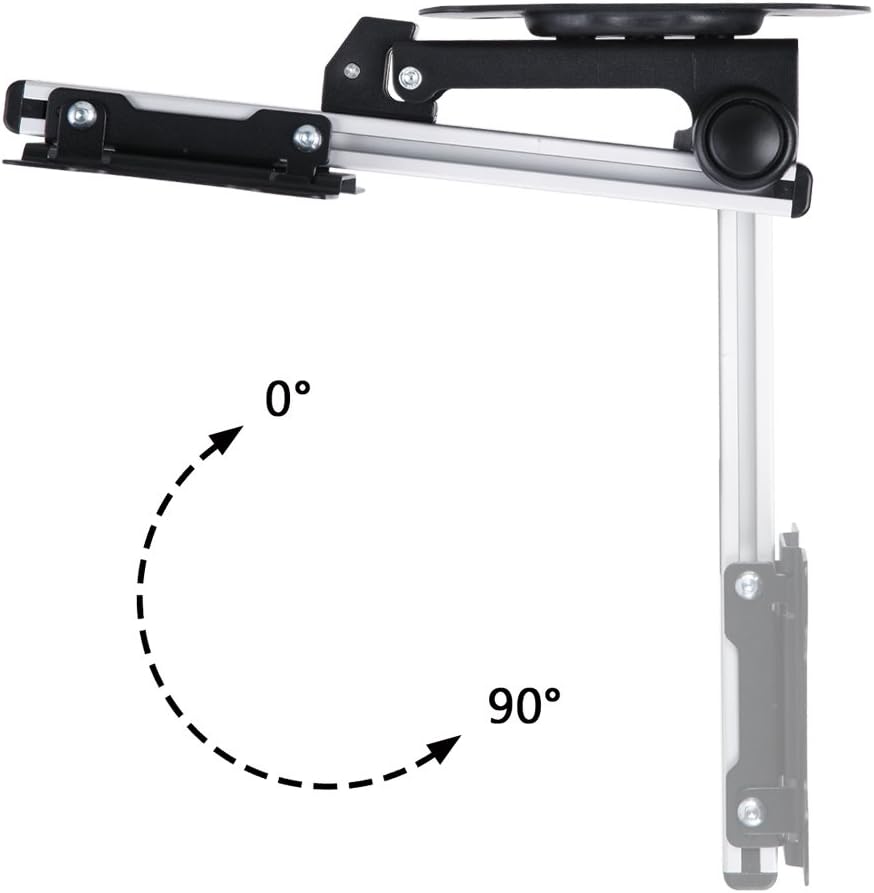 PureMounts PM-SLOPE-23 TV Ceiling Mount tilt angle illustration.