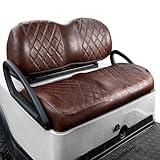 【Einfach zu installieren】: Die Vordersitzbezüge aus Leder für Golfwagen sind vorgefertigte Sitzbezüge, keine Notwendigkeit, Pistolenstollen zu verwenden oder den alten Vinyl-Sitzbezug zu entfernen, verwenden Sie einfach diesen Sitzbezug über dem alten Golfwagenkissen, er kann den alten Sitzbezug des Golfwagens perfekt abdecken. Darüber hinaus helfen die verstellbaren Gurte und das Teleskopschnallen-Design bei der Installation und Entfernung in wenigen Minuten.