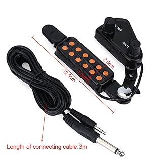12 Trous Micro Guitare ，Micro Guitare de Volume Réglable，Accessoires de Instruments de Guitare. – Image 3