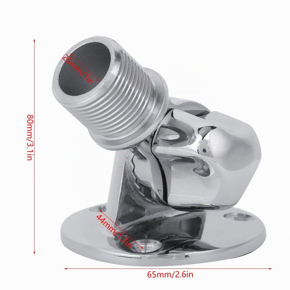Dioche Base de Antena VHF Marino para Barco - Soporte de Acero Inoxidable 316 Alta Dureza con Cabeza Roscada de 25 mm