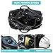 Leather Duffle Bag for Men Small Weekender Gym Bag Black Leather Duffel Bag with Shoe Compartment for Travel Sport Overnight, 20L