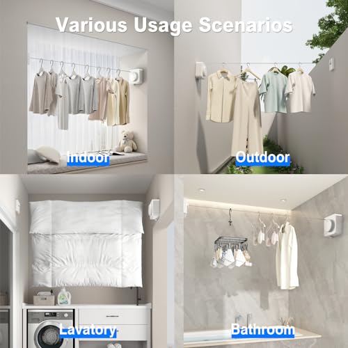 Étendoir linge extérieur rétractable pour libérer l'espace de votre foyer - 7