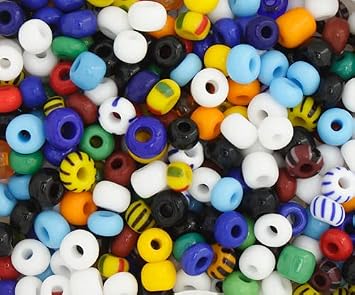 Czech Glass Seed Beads 5/0 4.6mm Diameter Opaque Multi DIY Jewelry Making Beads - 500g Bulk Bag by Preciosa Jablonex