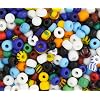 Czech Glass Seed Beads 5/0 4.6mm Diameter Opaque Multi DIY Jewelry Making Beads - 500g Bulk Bag by Preciosa Jablonex