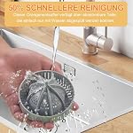 MAISON HUIS Zitruspresse Elektrisch Saftpresse Orangenpresse Zitronenpresse Tragbare USB-Aufladung Juicer Entsafter für Orange, Zitronen, Grapefruits, Zitrusfrüchte (Schwarz) – Bild 4