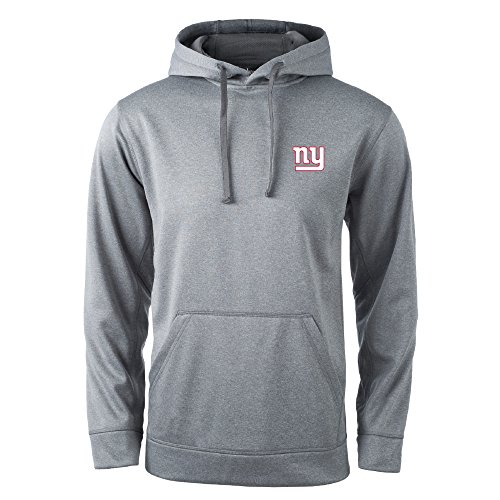 dunbrooke NFL New York Giants Champion Tech Fleece Hoodie, X-Large, Heather Grey