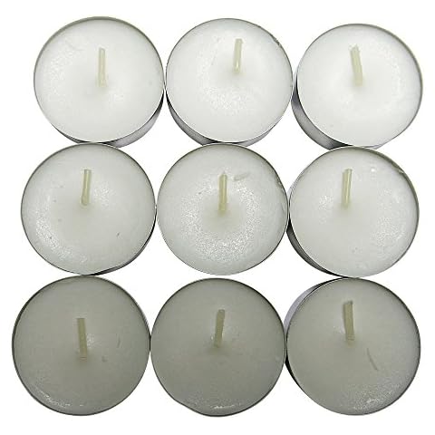 CandleNScent Unscented Tealight Candles, 30 Pack, White, Made in USA Cover