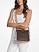 Imagen de Michael Kors Jet Set Travel Small Signature Logo Crossbody Bolso Messenger Marrón
