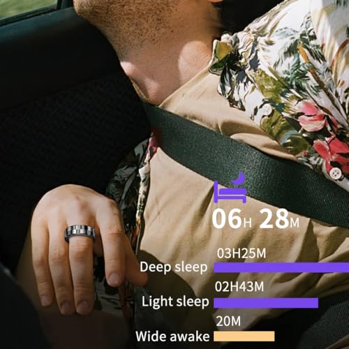 Smart Ring Fitness Tracker bague connectée santé avec gestes aériens - 3