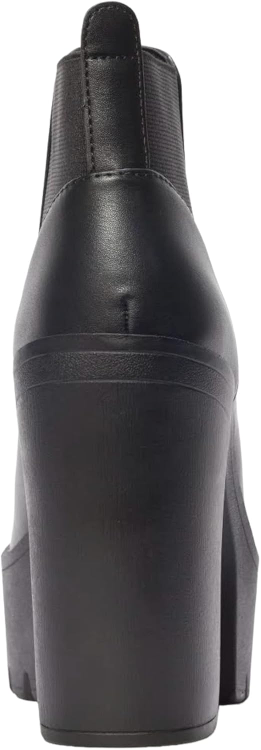 Chariot & Co Apron- Women's Elastic Boots Chunky High Heel Platform Ankle Booties 5" Heel