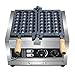 Commercial Waffle Skewer Maker1500W 3-Grid Nonstick Waffle Balls Maker Iron Ball Waffle Stainless Steel Belgium Waffle Ball Stick Maker for Restaurant, Snack Bar, Street Stall