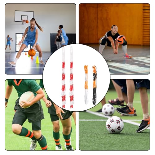 LiuHancsqd 4 bolsas de red para pelotas, red de baloncesto, bolsa de red de fútbol, bolsa de malla portátil de nailon para deportes, bolsa de voleibol, rugby, fútbol, baloncesto - imagen 7
