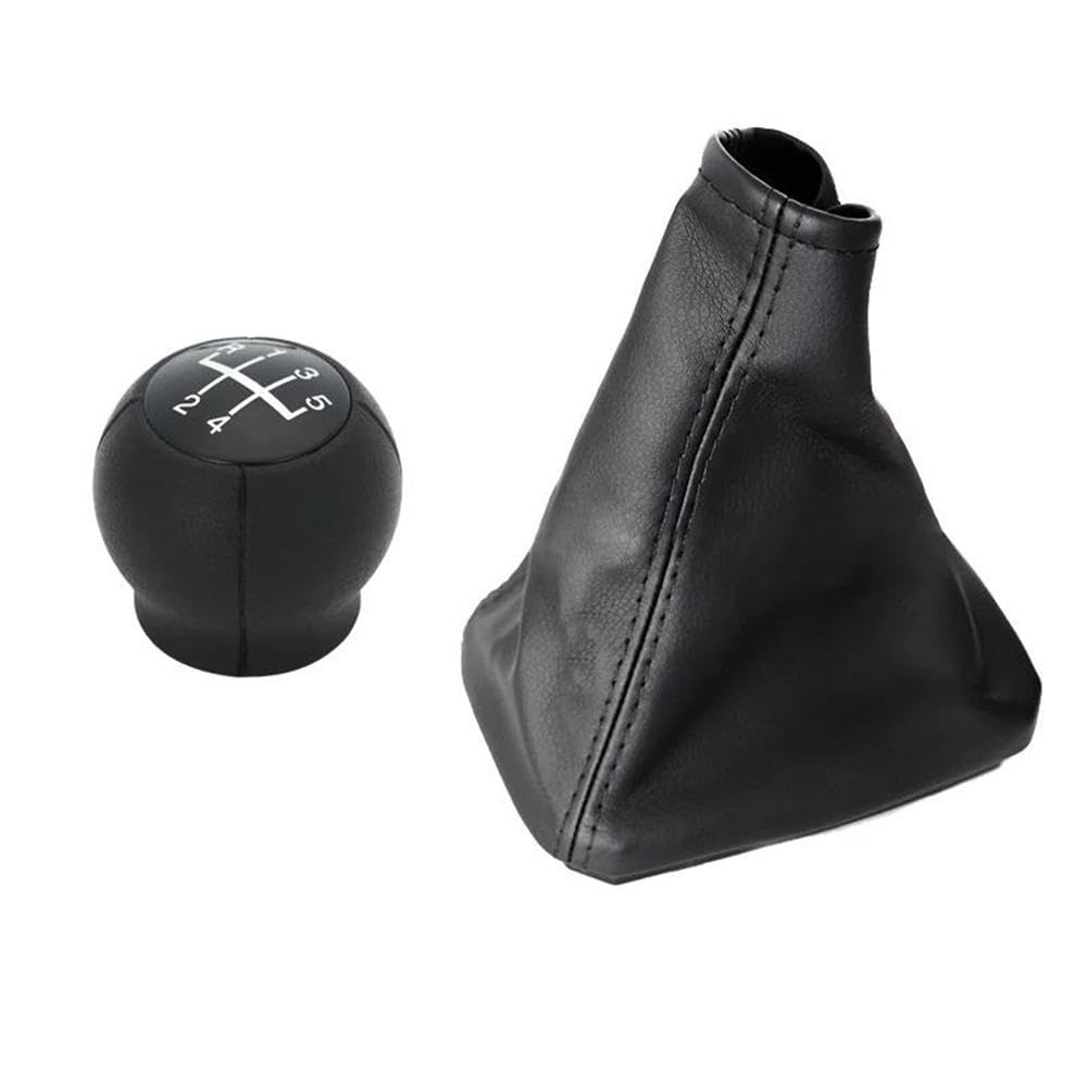 Ydxherta Knob And Boot-A For Opel Corsa C 2001-2006 For Tigra B 2004-2012 For Combo C 2001-2011 Car Mt 5 Speed Gear Shift Knob Auto Parts(Knob And Boot-A)