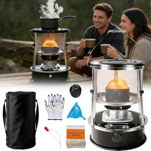 Portable Kerosene Heater with Cooking & Adjustable Height