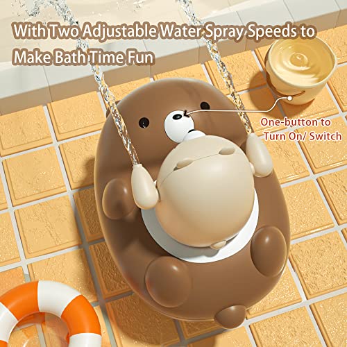Bath Toys For Toddlers 3-4 Years, 5 Modes Bear Sprinkler Bathtub Toys For Kids Boys Girls Ages 4-8, Waterproof Baby Bath Sprayer Toy For 1 2 Year Old With Shower Head #TOP3