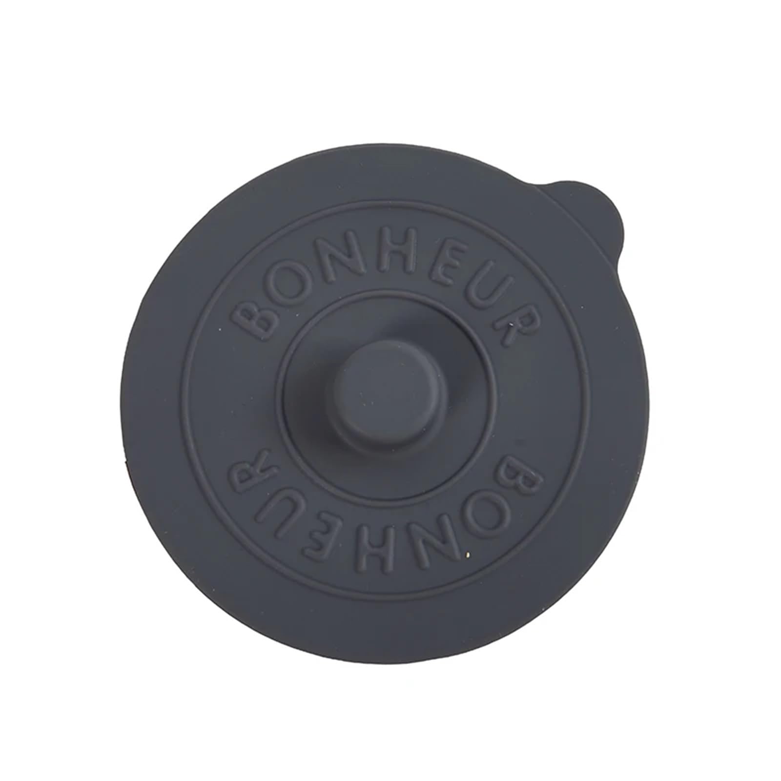 Couvercle de tasse en silicone gris foncé (lot de 5) pour l'étanchéité du café et thé
